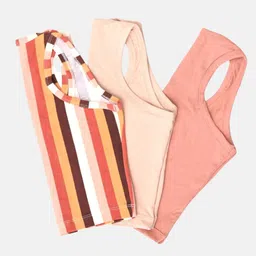 Butt-Chique Women Assorted Pack of 3 Striped & Solid Tank Crop Tops-image-13