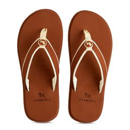 NEEMANS Unisex Brown Rubber Thong Flip-Flops-35
