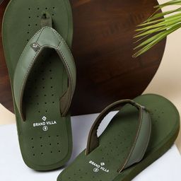BRAND VILLA Men Rubber Thong Flip-Flops-image-84