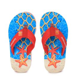 toothless Boys Blue & Red Printed Rubber Thong Flip-Flops-picture-36