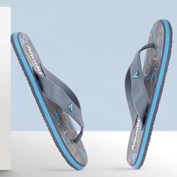 Aqualite Men Printed Rubber Thong Flip-Flops-image-3