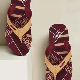 Aqualite Men Printed Thong Flip-Flops-16