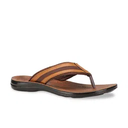 Bata Men Brown Colourblocked Thong Flip-Flops-image-83