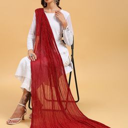 Dupatta Bazaar Embellished Chiffon Dupatta image 1