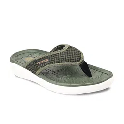 Campus Men Khaki & White Thong Flip-Flops-32