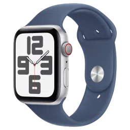 Apple Watch SE GPS+Cellular with Denim Sport Band - S/M (44mm Retina LTPO OLED Display, Silver Aluminium Case)-picture-37