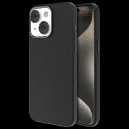 Croma Hard Leatherette Back Cover for Apple iPhone 15 Plus (MagSafe Compatible, Black)-9