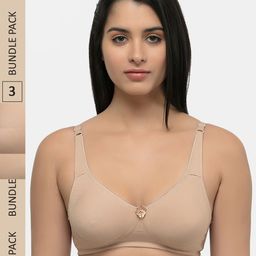 Inner Sense  Antimicrobial Sustainable  Seamless Side Support Bra(Pack of 3) ISBC057-46