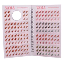 VAMA Tilak Tear Drop Shape Stone Studded Kumkum Bridal Bindi Booklet - Multi-Coloured-10