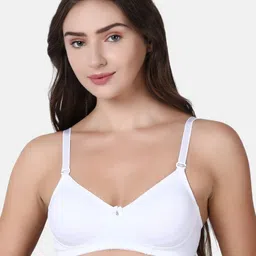 Enamor Women White Non-Padded Non Wired Sturdy T-Shirt Bra With Detachable Straps-picture-15