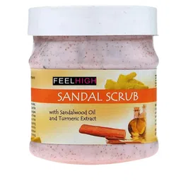 FEELHIGH Sandal Scrub  Enriched With Sandal & Turmeric For Face & Body Use 500 gm-33