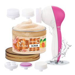 Lilium Vitamin C Face & Body Scrub With Multifunction 5in1 Massager-28