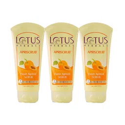 Lotus Herbals Set of 3 Apriscrub Fresh Apricot Scrub - 180 g each-4