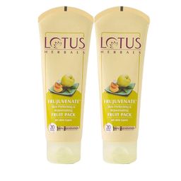 Lotus Herbals Frujuvenate Set Of 2 Skin Perfecting Fruit Face Pack-120g Each-6