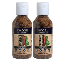 SWOSH Set of 2 Exfoliating Face & Body Scrub to Remove Dead Skin - 75 g Each-8