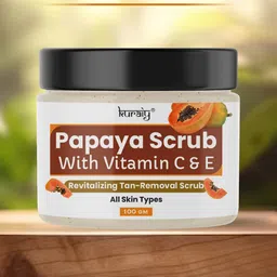 KURAIY Papaya Scrub With Vitamin C & E - 100g-32