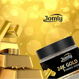jomly Gold Face Scrub And Exfoliator For Instant Glow Tan Removal-18