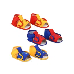 Smartots Infant Kids Set of 3 Cotton Booties-3