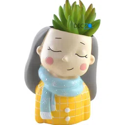 DECZO Yellow Small Figurine Showpiece-5
