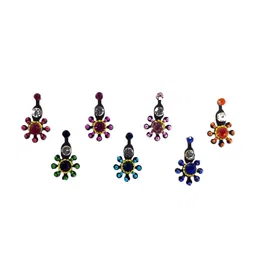Comet Busters Multi-Coloured Set of 7 Stone Studded Bindis-97