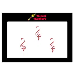 Comet Busters 3 Pcs Maroon Reusable Bindi-48