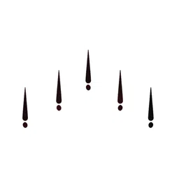 Comet Busters 5 Pcs Black Reusable Solid Bindi-49
