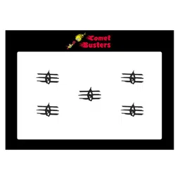 Comet Busters 5 Pcs Black Reusable Bindi-13