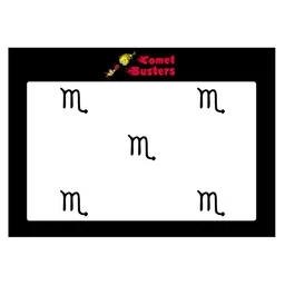 Comet Busters 5 Pcs Reusable Designer Bindis - Black-45