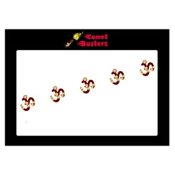 Comet Busters 5 Pcs Embellished Reusable Om-Shaped Designer Bindis - Maroon-19