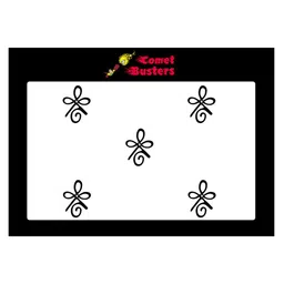 Comet Busters 5 Pcs Reusable Designer Bindis - Black-37