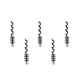Comet Busters 5 Pcs Embellished Reusable Designer Bindis - Black-18