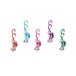 Comet Busters Multicolored Stone Studded Bindis - 5 Pcs-19