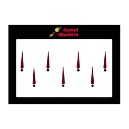 Comet Busters 7 Pcs Reusable Designer Bindis - Burgundy & Black-29