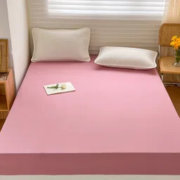 Kuber Industries Pink Waterproof Mattress Protector-image-28