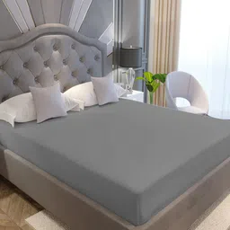 LA VERNE Grey Queen Size Cotton Terry Waterproof Mattress Protector-image-32