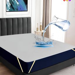 BeyBee Grey Water Resistant Ultra Soft Terry Cotton Mattress Protector-image-119
