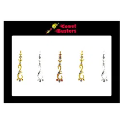 Comet Busters Set Of 5 Multicolor Bindi Sindhoor image 2