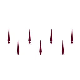 Comet Busters 7 Pcs Reusable Designer Bindis - Burgundy image 3