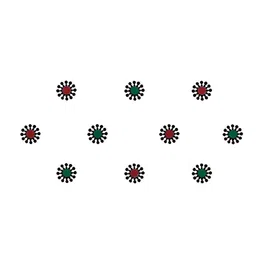 Comet Busters Multicoloured Embellished Bindi Sindoor image 2