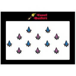 Comet Busters Set of 12 Blue & Pink Bindis image 2