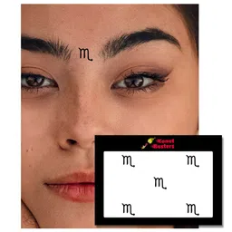 Comet Busters 5 Pcs Reusable Designer Bindis - Black image 3