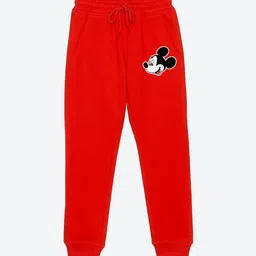 YK Disney Boys Mickey Mouse Graphic Printed Mid Rise Joggers-picture-32
