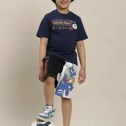 Kids Ville Boys Pack of 2 Naruto Printed Pure Cotton T-shirts-image-48