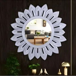 VAS collection home Purple Wooden Wall Mirror Frame-31