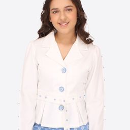 CUTECUMBER Girls Shirt Collar Shirt with Skirt-image-117