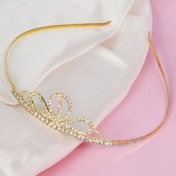 Proplady Women Stone Studded Embellished Crown Tiara-12