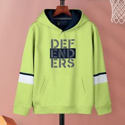 HELLCAT Girls Green Printed Hooded Sweatshirt-image-52