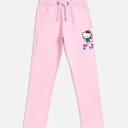 Kids Ville Girls Pink Hello Kitty Printed Lounge Pants-image-66