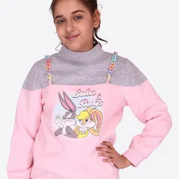 CUTECUMBER Girls Graphic Printed Pullover-image-49