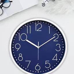 RANDOM Blue Printed Contemporary Wall Clock-14